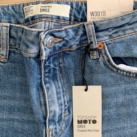 Topshop Dree High Rise Kick Flare Jeans - Picture 3 of 5